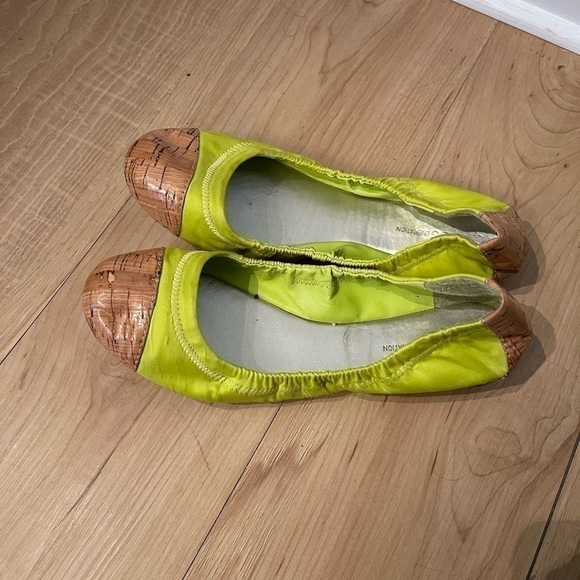BCBGENERATION Neon Cork Toe Ballet Flats Size 7 - Picture 3 of 8